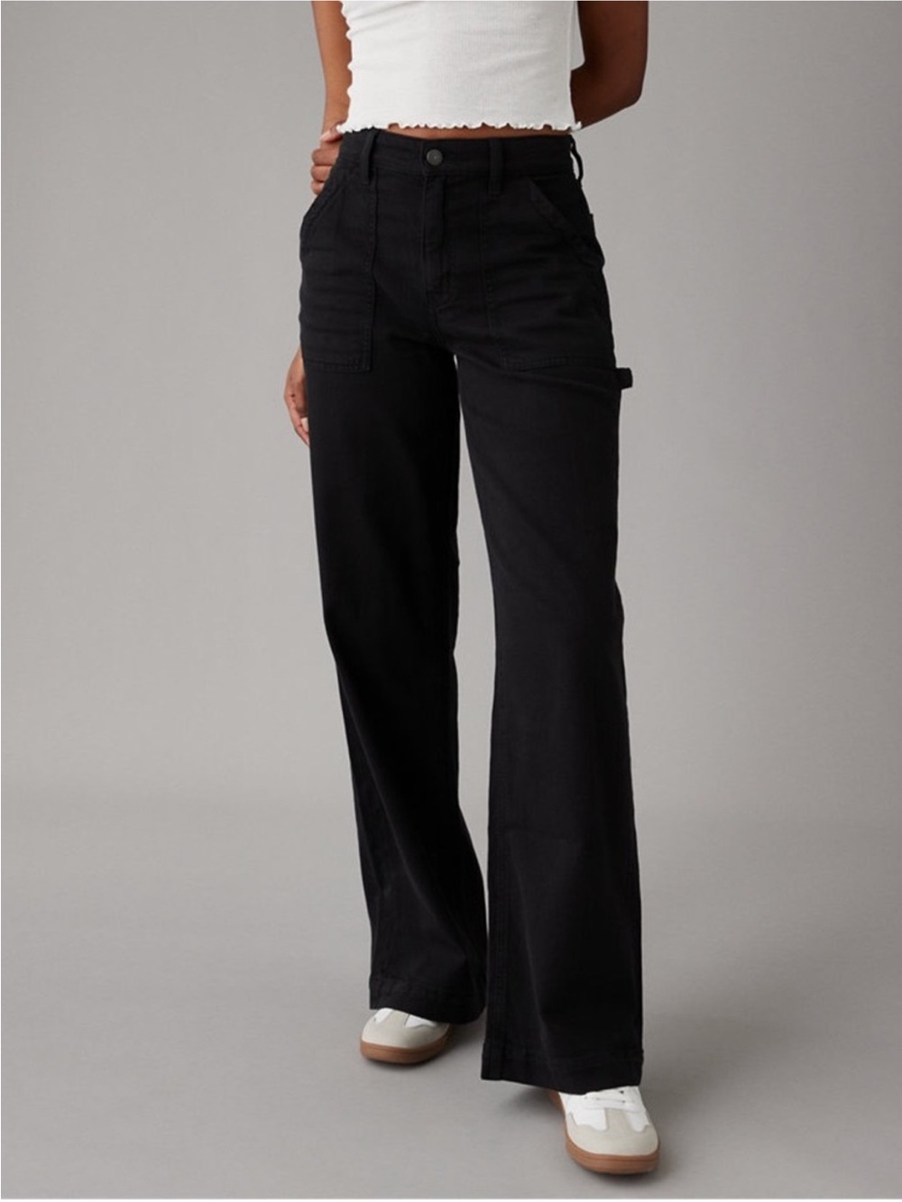 American Eagle Super High Rise Baggy Wide Leg Pant NWT 26